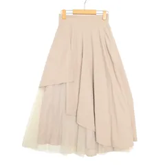 fifth フィフス 通年★ チュール スカート ミディ丈 フレア レイヤード Sz.M レディース