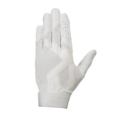 新品 MIZUNO 守備手袋 左手用 高校野球ルール対応モデル ホワイト×ホワイト L