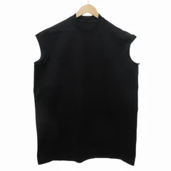リックオウエンス Rick Owens 18FW ノースリーブ カットソー Tシャツ 黒 ブラック F フリーサイズ IBO65のサムネイル