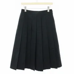 マッキントッシュ ロンドン MACKINTOSH LONDON ハイブリッドクロスプリーツスカート ロング 38 紺 ネイビー G5S03-121-29 /YT