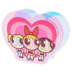 パワーパフガールズ 卓上収納 アクリルオーガナイザー ハート ティーズファクトリー ペンスタンド ペン立て キャラクター グッズ 