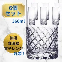 【6個セット】アデリア スラッシュ コリンズグラス 360ml 食洗器対応 日本製 ソーダガラス タンブラー ハイボール カクテル 業務用 コップのサムネイル