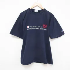 XL/古着 チャンピオン champion 半袖 ビンテージ Tシャツ メンズ 00s USAオリンピックチーム 大きいサイズ コットン クルーネック 紺 ネイ