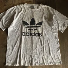 ヴィンテージ USA製 adidas アディダス 前後プリント 半袖TシャツXL