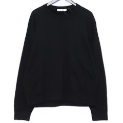 JIL SANDER クルーネックスウェットトレーナー Mサイズ ブラック