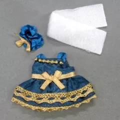 【中古】おもちゃ 女の子のドレス(ネックレス・ブルー) 「シルバニアファミリー」 シルバニアファミリーファンクラブオンラインショップ限定