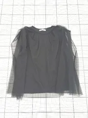 ◇ ⊂ Simplicite シンプリシテェ ノースリーブ チュール カットソー トップス ブラック系 レディース E  【1508270000526】のサムネイル