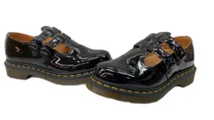 ドクターマーチン Dr.Martens メリージェーン パテントレザー MARY JANE PATENTLAMPER ダブルストラップ ステッチ ハート BLACK 黒 22494001 レディース靴 その他 ブラック EU37 104S-734