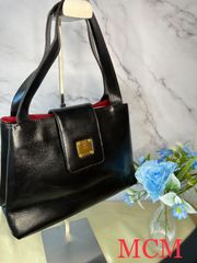 【51】MCM エムシーエム ハンドバッグ ブラック 黒