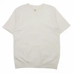 サイ ベーシックス SCYE BASICS ヴィンテージライク ショートスリーブ スウェット トレーナー ラグラン 半袖 カットオフ風 Vガゼット 裏毛 クルーネック プルオーバー カットソー 38/M 白 ホワイト レディース メンズ ユニセックスのサムネイル
