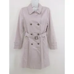 ◇ ◎ NATURAL BEAUTY ナチュラルビューティー ベルト付 長袖 トレンチ コート サイズ38 ピンク レディース  【中古】 【1206100005078】