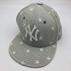 NEW ERA ニューエラ 59fifty MLB NY ニューヨーク・ヤンキース キッズ デニム キャップ スター 星 子供 男の子 ブルー ベースボール CAP 52cm 帽子 SG149-38