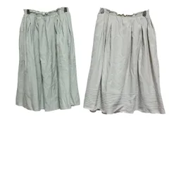 RE182 【まとめ売り】 FOXEY NEW YORK フォクシーニューヨーク　フレアスカート　グリーン　アイボリー　レディース　サイズF