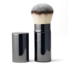 【人気商品】DUcare パウダーブラシ スライド式 化粧ブラシ カブキメイクブラシ 化粧筆 フェイスブラシ 高密度毛 全パウダー対応メイクブラシ マルチフェイスブラシ 伸縮チークブラシ ふわふわ DS017