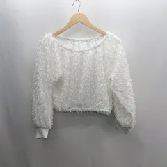 ◇ ⊇ La-gemme ラジェム 長袖 カットソー サイズF ホワイト系 レディース E  【1502060001267】