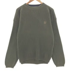 古着 90年代~ トミーヒルフィガー TOMMY HILFIGER リブ編み コットンニットセーター メンズM相当 ヴィンテージ/taa003430