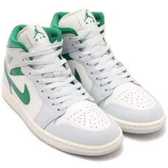 [ナイキ] エア ジョーダン 1 ミッド AIR JORDAN 1 MID サミットホワイト/ピュアプラチナム/セイル/パイングリーン DQ8426-142 27.0cm [27.0 cm]