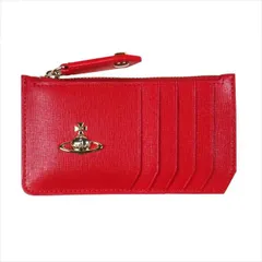 【新品】Vivienne Westwood　ヴィヴィアンウエストウッド　パスケース　カードケース　小銭入れ　ミニ財布　マルチケース　SAFFIANO　51060015　RED　レッド　赤　赤色　プレゼント　ギフト　送料無料　ロゴ　オーブ　ブランド　革小物