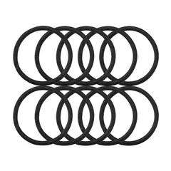 【新着商品】DarbuT ヘアゴム おしゃれ 跡がつかないヘアゴム 髪ゴム 伸びるヘアゴム 高弾性 10本セット 4.5mm 簡約 無地 ブラック