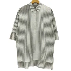 アダムエロペ Adam et Rope チュニック丈 半袖 プルオーバーシャツワンピース レディース JPN：38 