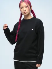 Champion (チャンピオン) 裏起毛 ワンポイント クルーネック トレーナー