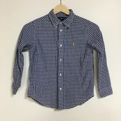 ラルフローレン ギンガムチェックシャツ ブルー 130cm 2631202510010004