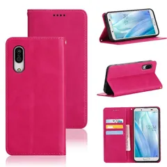 【人気商品】ケース ケース マグネット ケース 耐衝撃 財布型 カード収納 スタンド機能付き PUレザー カバー 手帳型 手帳型 5色 SH-M12/SHV45/SHV48/SH-02M S7 One basic/Android (ローズレッド) lite/s