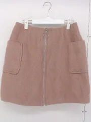 ◇ Ray BEAMS レイビームス ミニ 台形 スカート サイズ1 ピンクベージュ レディース  【中古】 【1204130002715】
