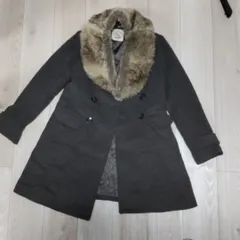 ナイスクラップミドルコート(取り外し可能フェイクファー付)