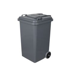ダルトン(Dulton) プラスチック トラッシュカン ゴミ箱 ふた付き 大型 屋外 水抜き穴有り 65L グレー 100-198GY