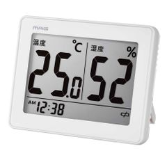【ギフト包装なし】 温湿時計 マグ 温湿度計 スカイTH-109 WH-Z 送料無料