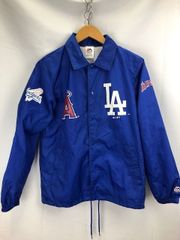 ナイロンジャケット Majestic 大谷翔平 ドジャース エンゼルス L 青