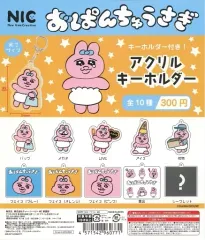 【中古】紙製品 ガチャ台紙 「おぱんちゅうさぎ アクリルキーホルダー」