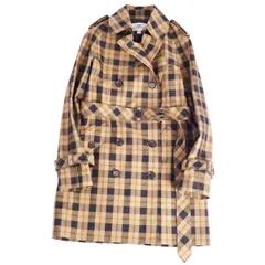 美品 コーチ COACH コート トレンチコート チェック コットン アウター