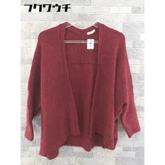 ◇ studio CLIP スタディオクリップ 長袖 ニット カーディガン サイズM レッド系 レディース 【中古】 【1103160000992】