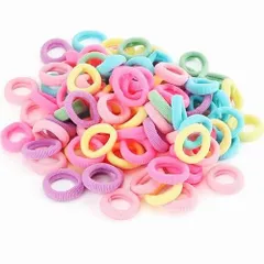 カラフルB 100本 BIANHUAN ヘアゴム こども 100本 セット 赤ちゃん かみかざり 髪ゴム 子供 おしゃれ かわいい カラフル ベビー ヘアアクセサリー ゴム 髪 髪留め 女の子 髪飾り B