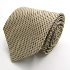 ジャンニヴァレンチノ ブランド ネクタイ チェック柄 格子柄 シルク PO メンズ ベージュ GIANNI VALENTINO 【中古】のサムネイル