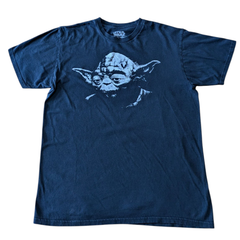 スターウォーズ　tシャツ　ヨーダ　tシャツ　ディズニー　tシャツ　ジェダイ　ジェダイマスター　フェイスプリント　starwars　disney　モノクロ　ムービー　ｔシャツ　映画　ｔシャツ　ジョージルーカス
