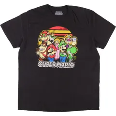 古着 SUPER MARIO スーパーマリオ キャラクタープリントTシャツ メンズL相当/eaa529599