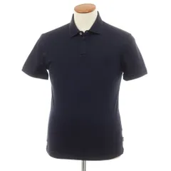 【中古】アルマーニ ジーンズ ARMANI JEANS コットン 半袖ポロシャツ ネイビー【サイズM】【メンズ】のサムネイル