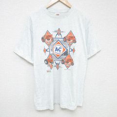 XL/古着 フルーツオブザルーム 半袖 ビンテージ Tシャツ メンズ 00s トラクター 大きいサイズ クルーネック 薄グレー 霜降り 25jul07 中古