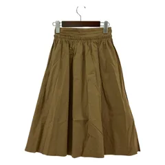 nano universe ナノユニバース ギャザースカート size36/キャメル