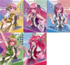 【中古】紙製品 全5種セット ブラインドコレクションシート 「きゃらっとくじ 五等分の花嫁～LIVE～」 L賞