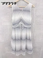 ◇ ELLE エル マタニティ ノースリーブ 膝丈 ワンピース M ～ Lサイズ ホワイト レディース 【中古】 【1002798892507】