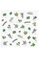 fog linen work  ISABELLE BOINOT ハンカチ　ハーブ/ ピンクのお花