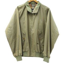 希少 ヴィンテージ Burberry's バーバリーズ ハリントンジャケット ノバチェック スウィングトップ ブルゾン カーキ系 メンズ L WG002-903-41 MF0001-0619①