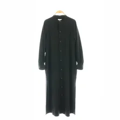 ハイク HYKE 23AW MAXI SHIRT DRESS シャツワンピース ロング 長袖 2 ブラック /DO ■OSのサムネイル