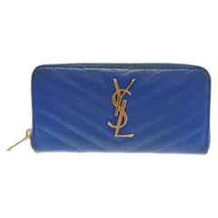 SAINT LAURENT PARIS (サンローランパリ) MONOGRAM YSL カサンドラロゴ ロングウォレット 長財布 ブルー 358094のサムネイル