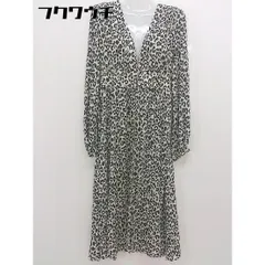 ◇ ◎ MOUSSY マウジー タグ 豹柄 レオパード 長袖 ガウン サイズF ベージュ ブラック レディース  【中古】 【1111120007981】