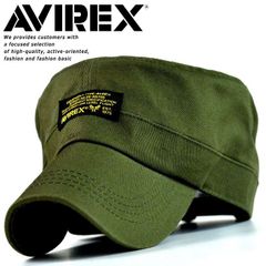 AVIREX ワークキャップ キャップ 帽子 メンズ レディース ブランド シンプル アビレックス アヴィレックス プレゼント ギフト 7992020 14493000-35 (カーキ)